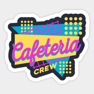 Cafeteria School Worker Appreciation Retro Sticker